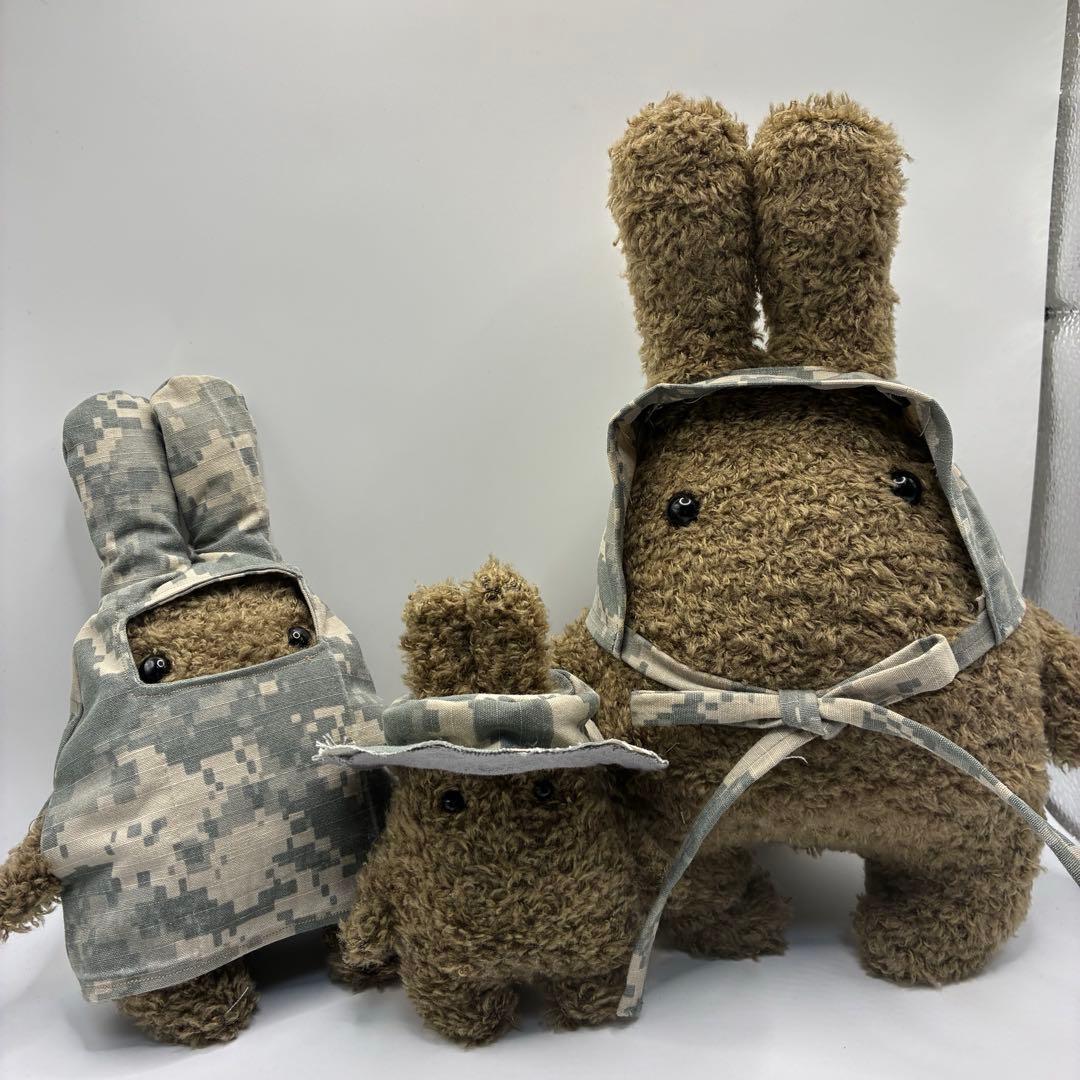 【HI】ウサギぬいぐるみ / ブラウン２型４サイズ（各装備込み）