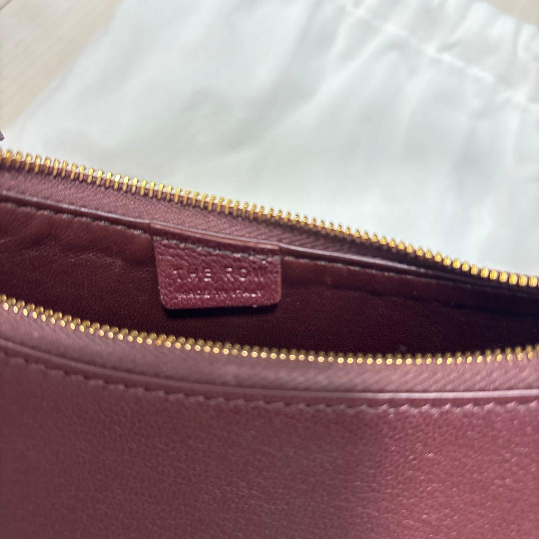 【美品】The Row ザロウ ハーフムーン ハンドバッグ　レーズン