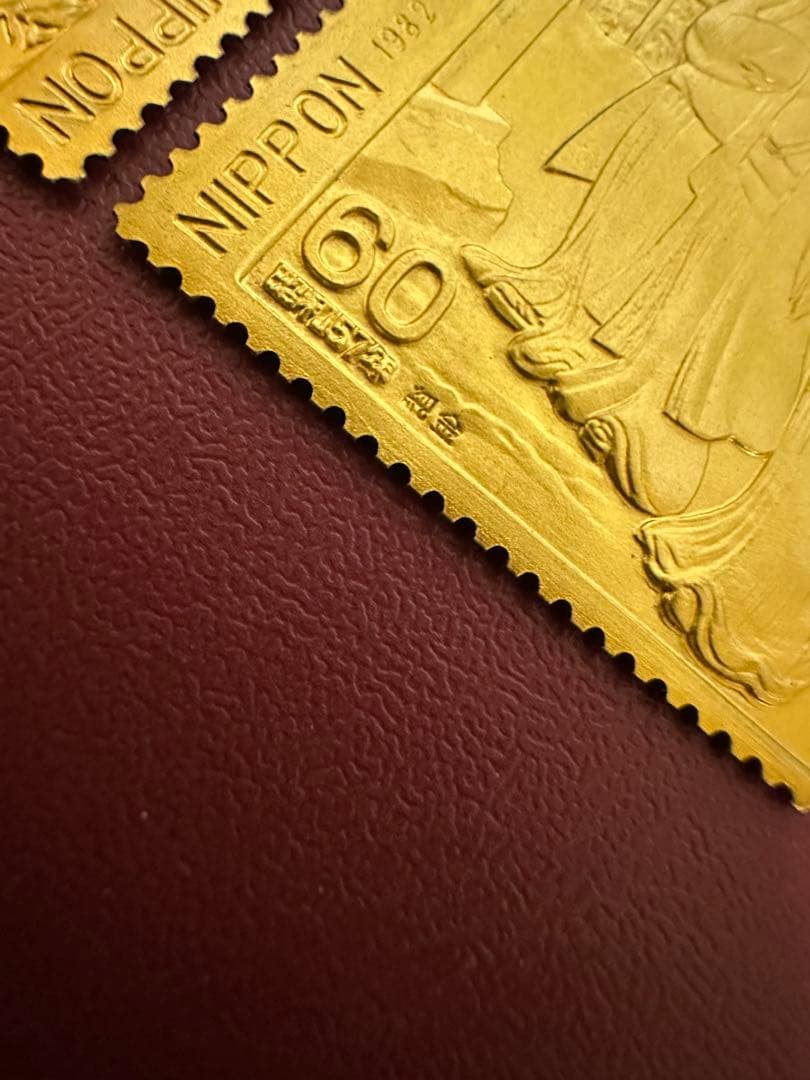 【純度保証】　松本徽章工業　純金　金属工芸品　2枚セット8.79g 純金/純銅