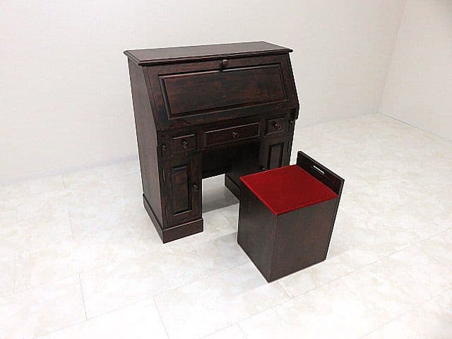 し*き様 美品　和光 樺材ライティングビューロー　 ライティングデスク/書斎デス