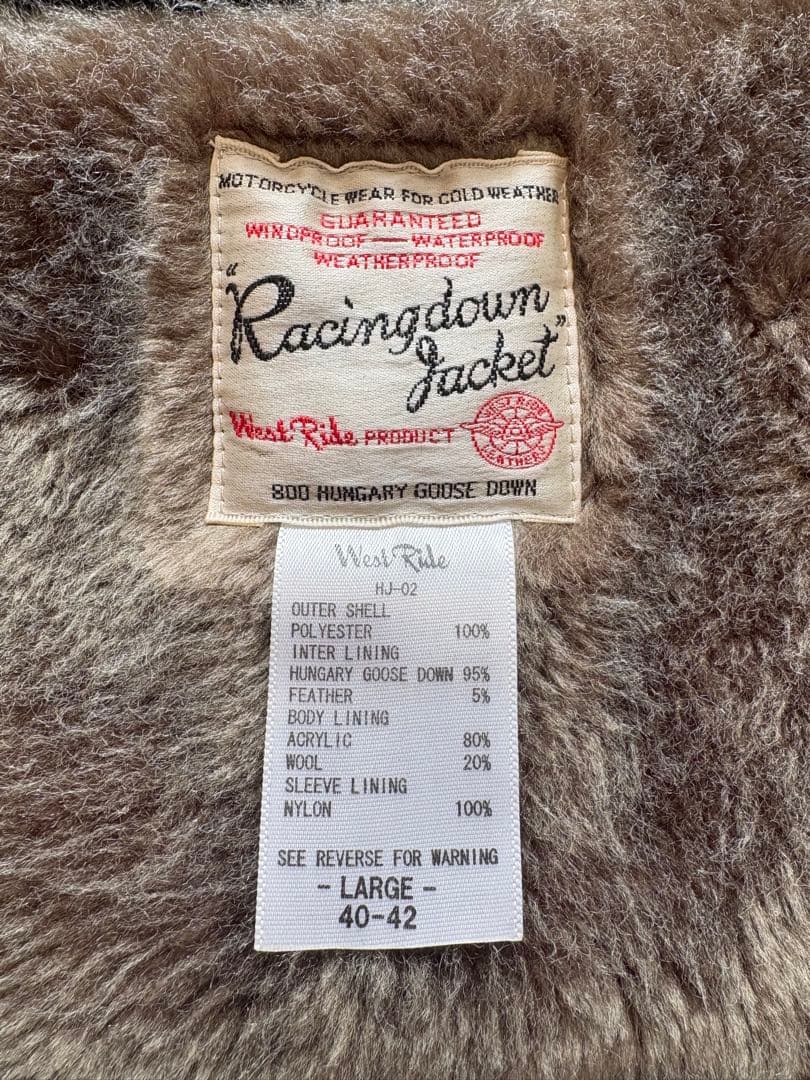 バイクウェア・装備 West Ride Racingdown Jacket LARGE