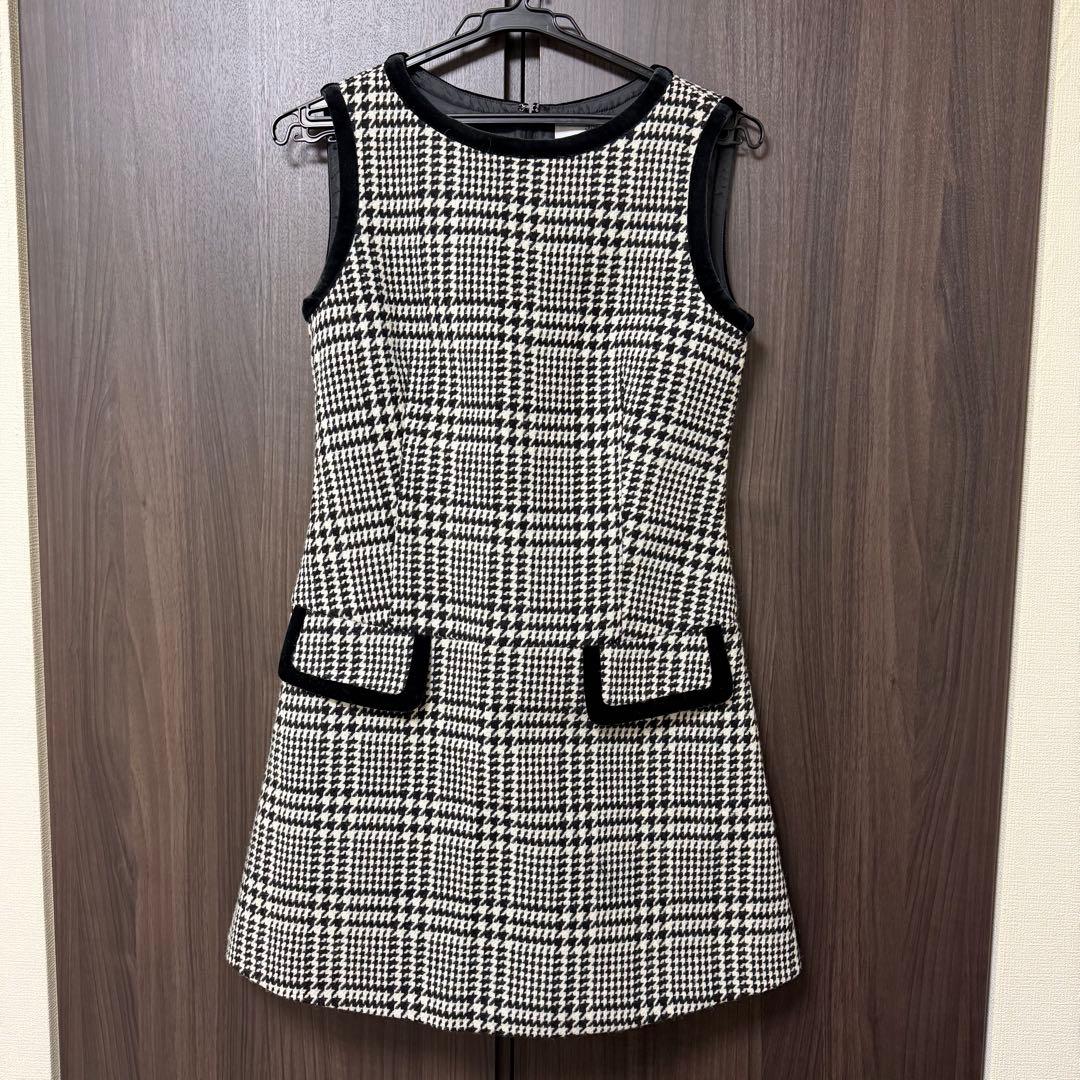 sheller チェック柄ワンピース