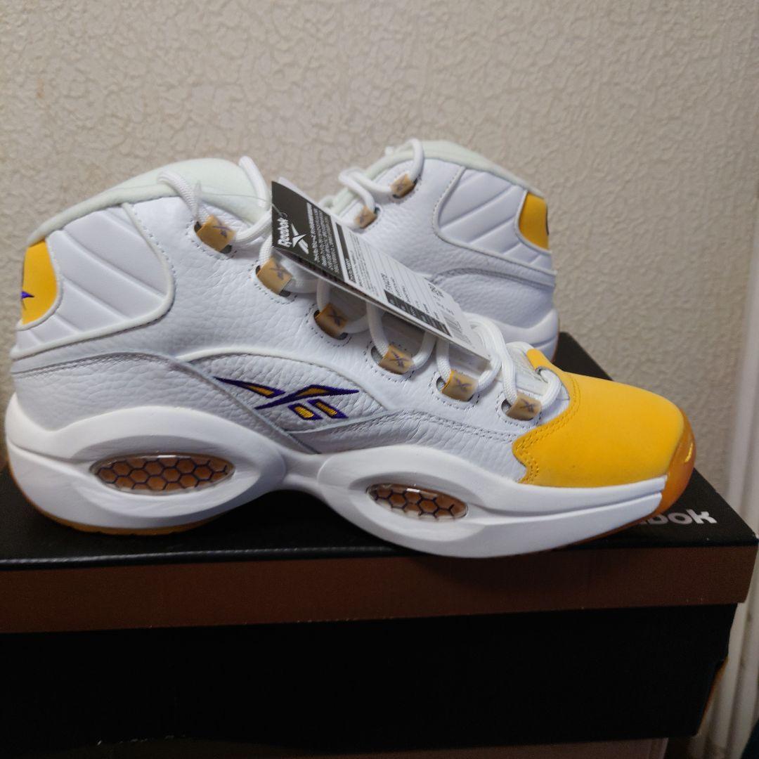 【新品未使用】QUESTION MID　レイカーズカラー　28cm