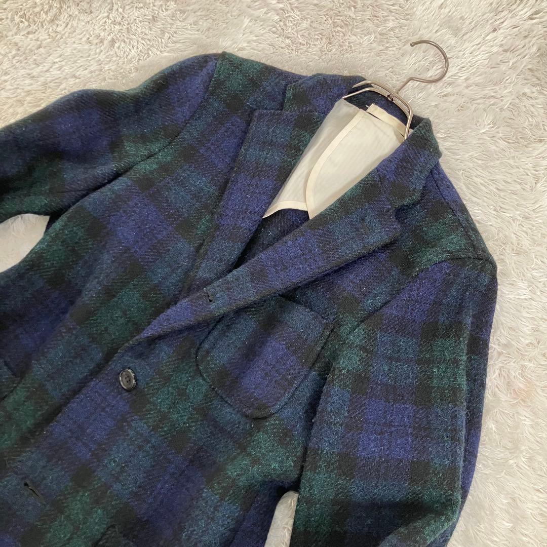 お*す様 BEAMS + ハリスツイード テーラードジャケット ブラックウォッチ