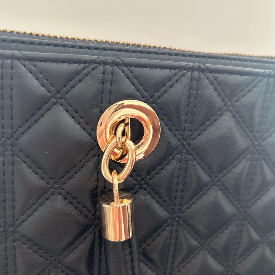 新品　ランダ RANDA 2WAYキルティンラージバック ブラック A4対応