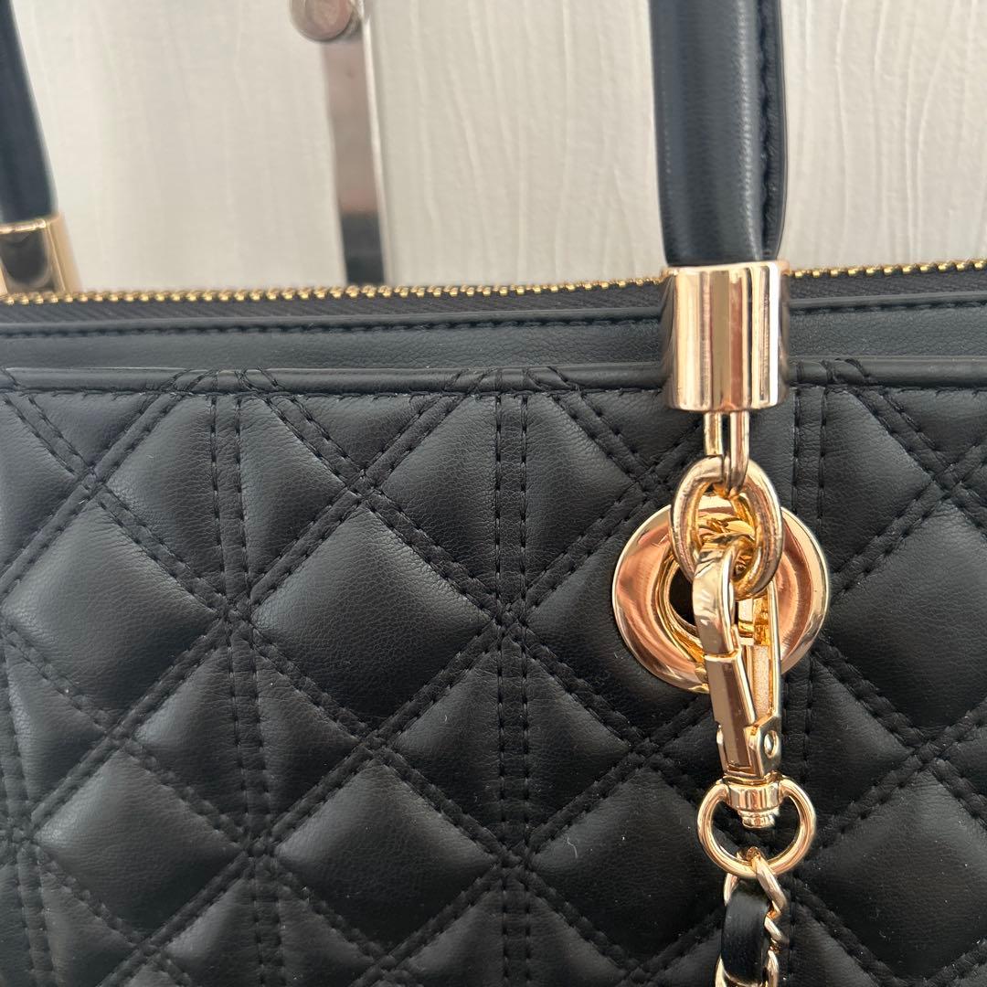 新品　ランダ RANDA 2WAYキルティンラージバック ブラック A4対応