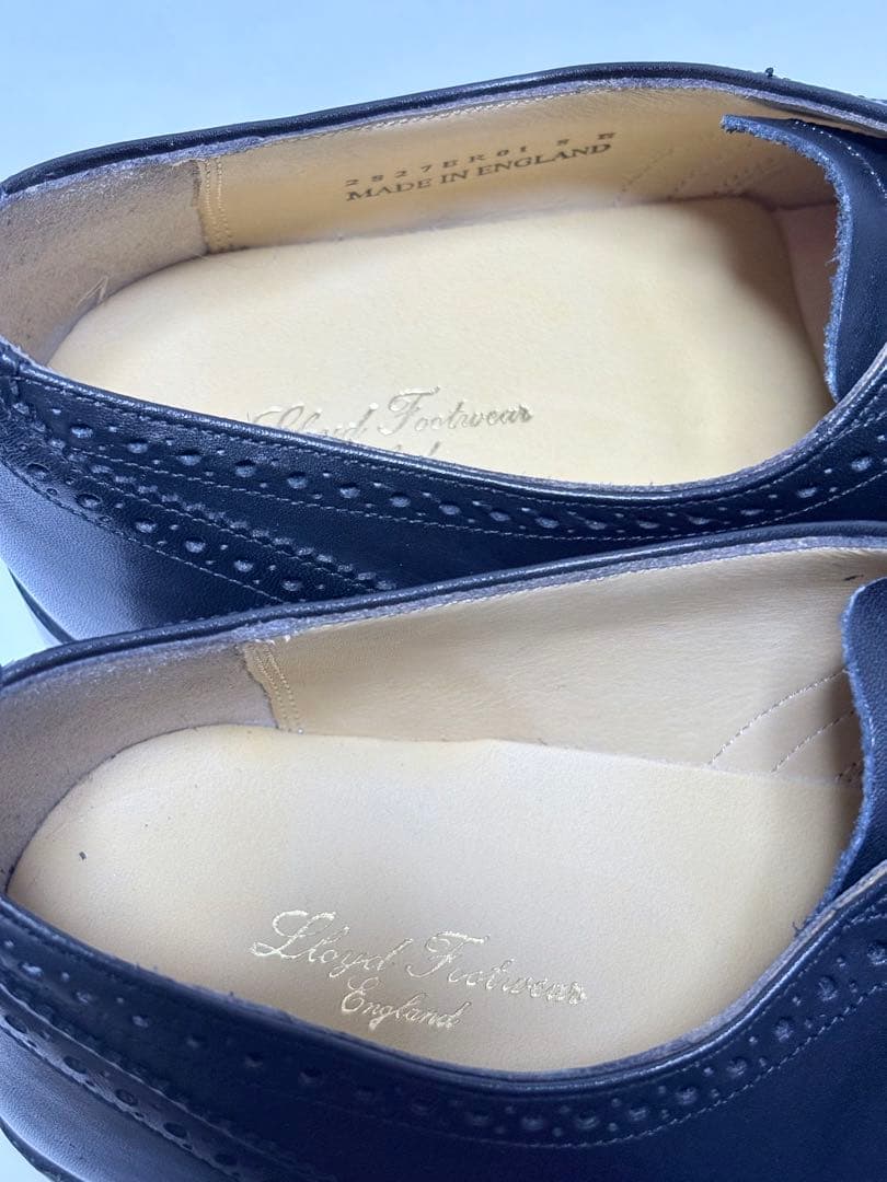 新品 Lloyd Footwear ロイド フットウェア カーフ 黒 8 革靴