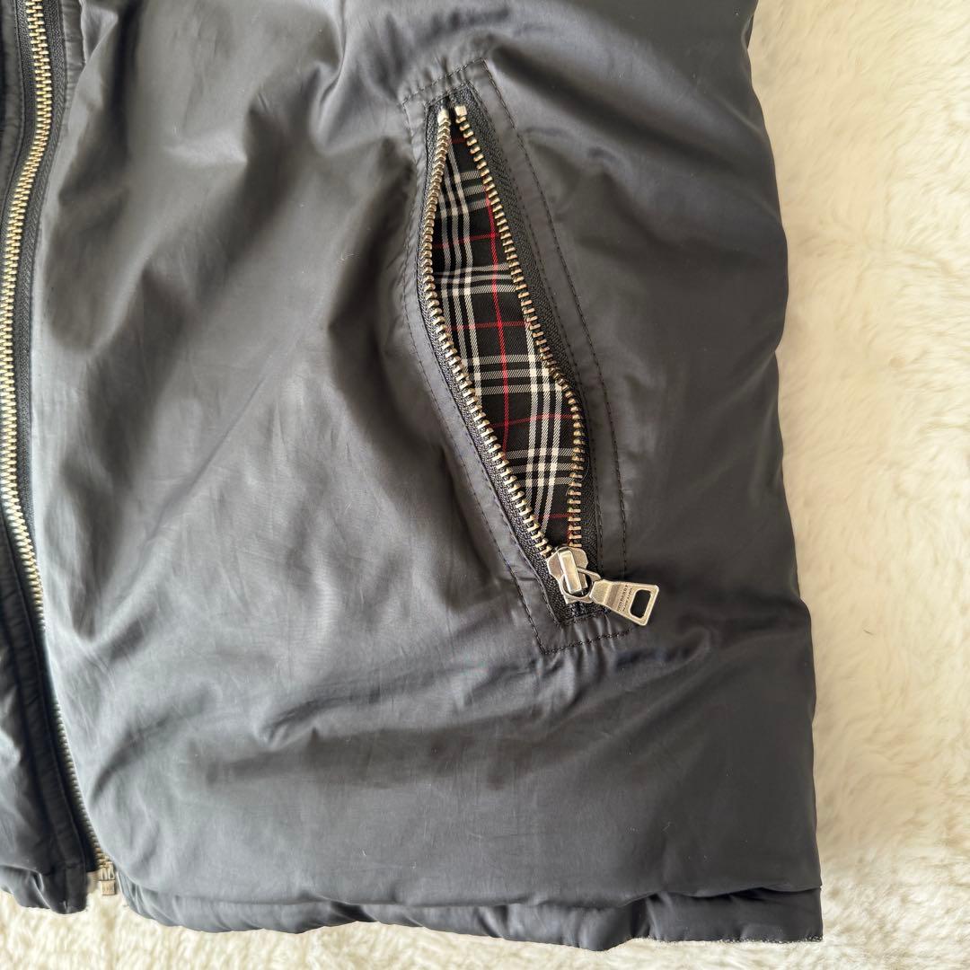 BURBERRY バーバリー ブラックレーベル ダウンベスト L リバーシブル