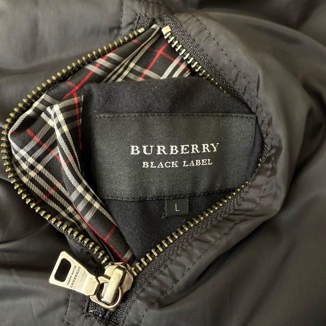 BURBERRY バーバリー ブラックレーベル ダウンベスト L リバーシブル