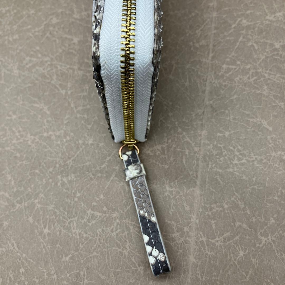 Toukagen トウカゲン　パイソン 長財布　パイソンレザー 財布　白蛇
