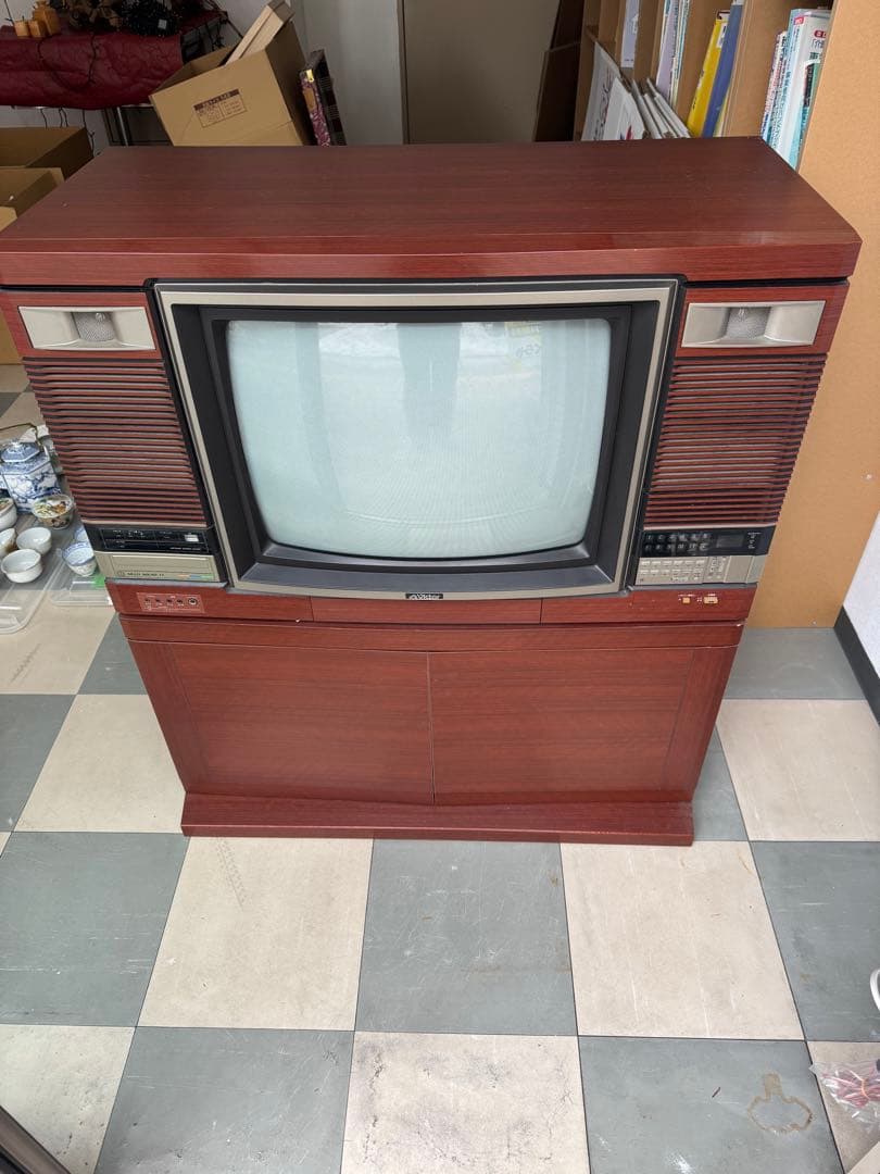 Victor ブラウン管テレビ 木製キャビネット