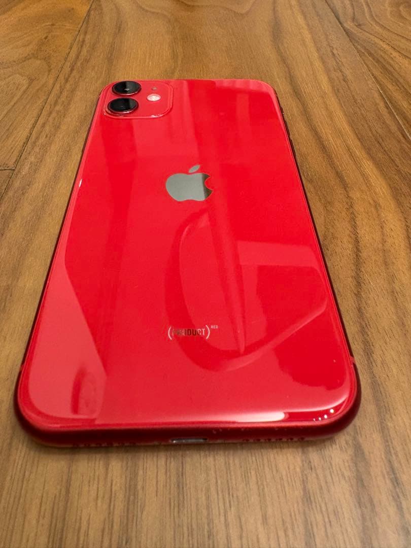 【値下げ】iPhone 11 64GB RED◆SIMロックあり◆初期化済◆美品