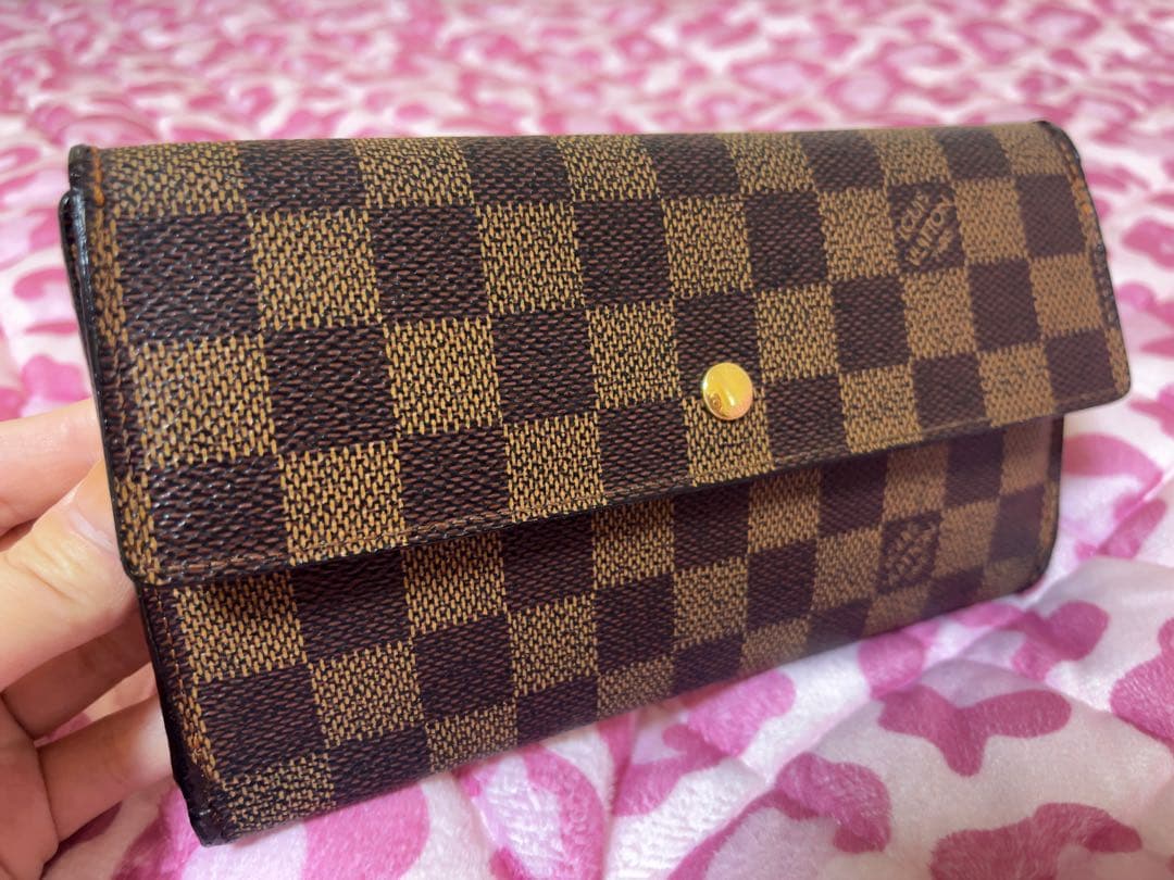 ルイヴィトン ダミエ 3つ折り長財布