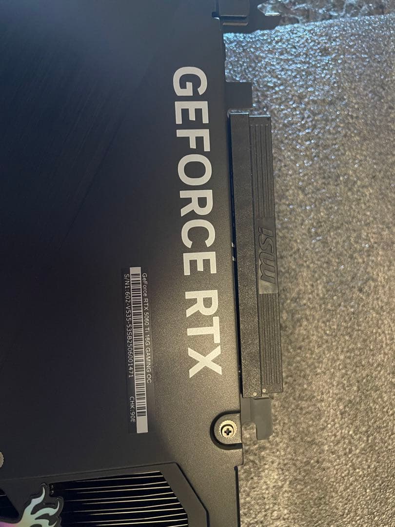 グラフィックボード・グラボ・ビデオカード MSI GeForce RTX5060Ti 16G GAMING OC