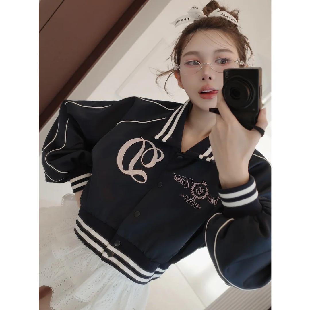 新品タグ付き ダーリッチ Darich Clubスカジャン ネイビー