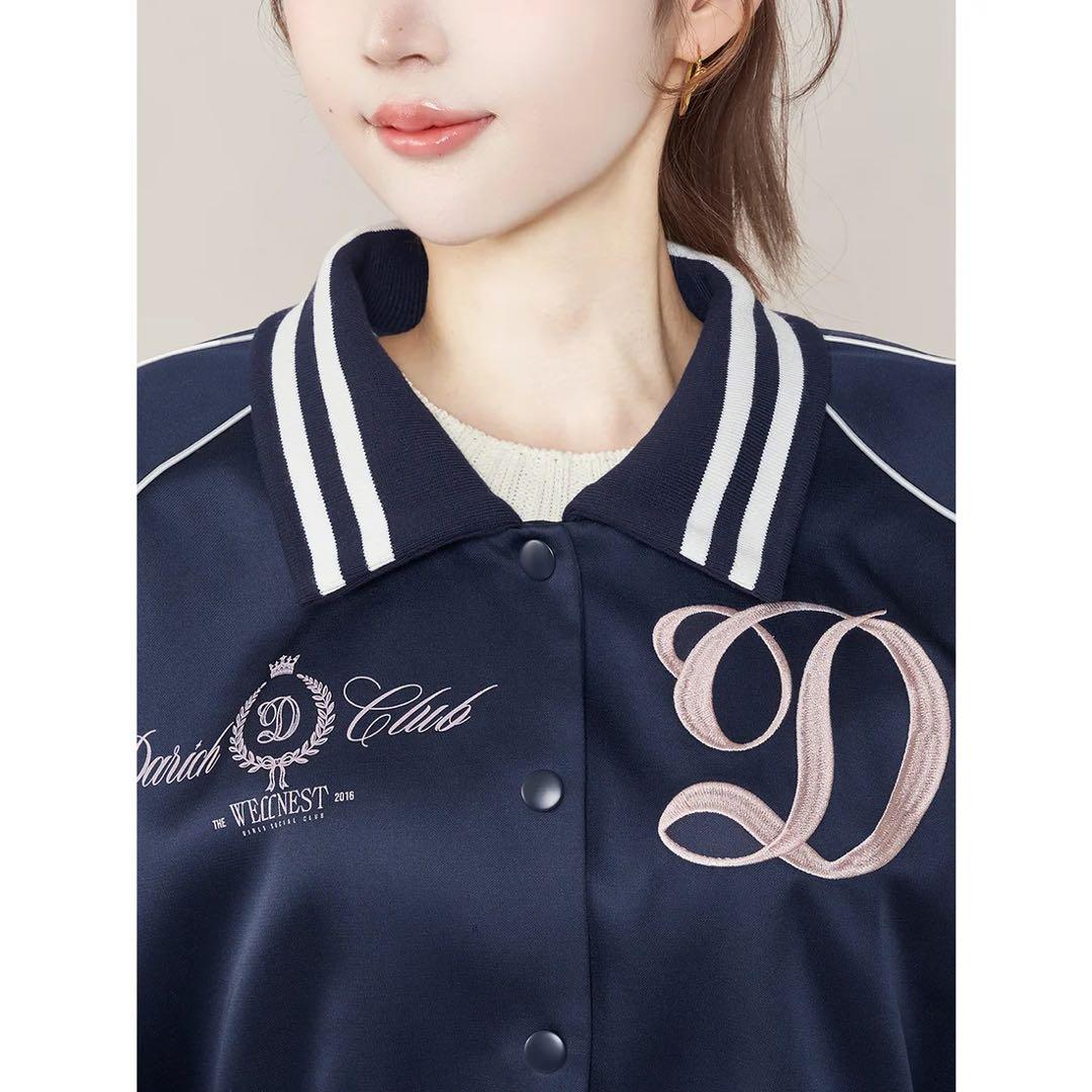 新品タグ付き ダーリッチ Darich Clubスカジャン ネイビー