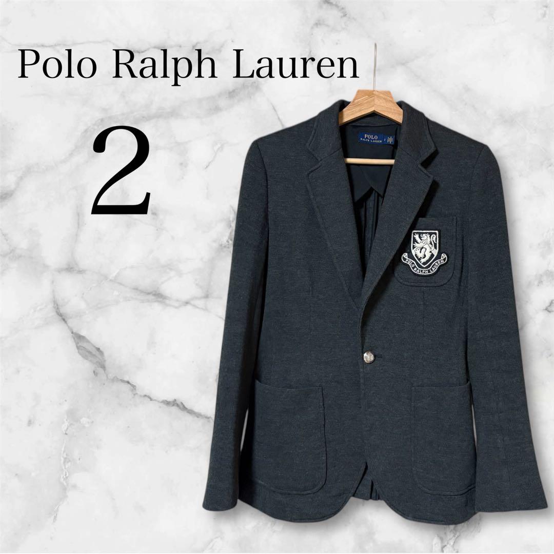 Polo Ralph Lauren テーラードジャケット グレー ワッペン