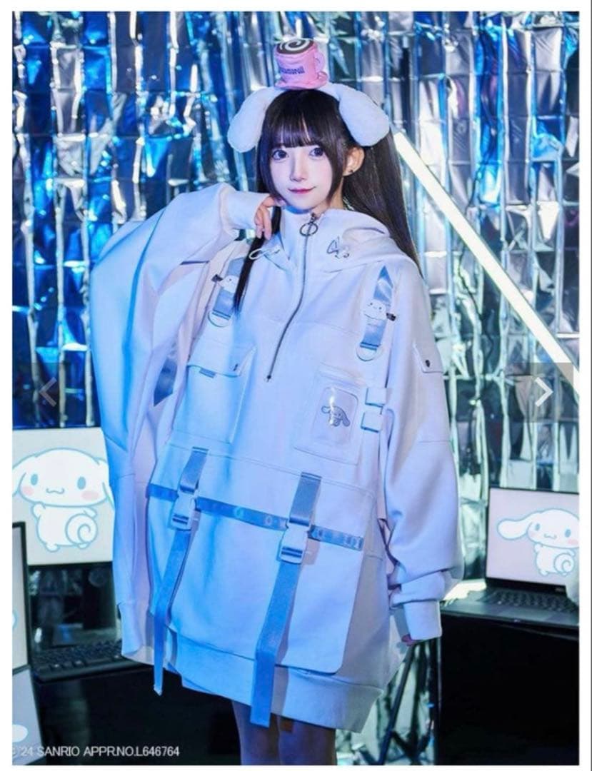 ililil シナモンコラボ 推し活パーカー シナモン パーカー 地雷