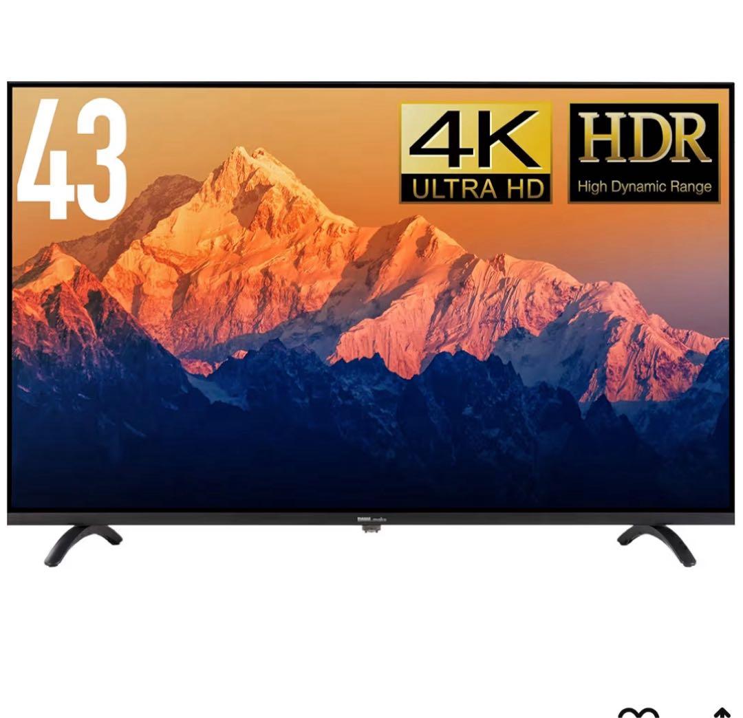 【新品】DMM.make DKS-4K43DG4 チューナーレステレビ モニター