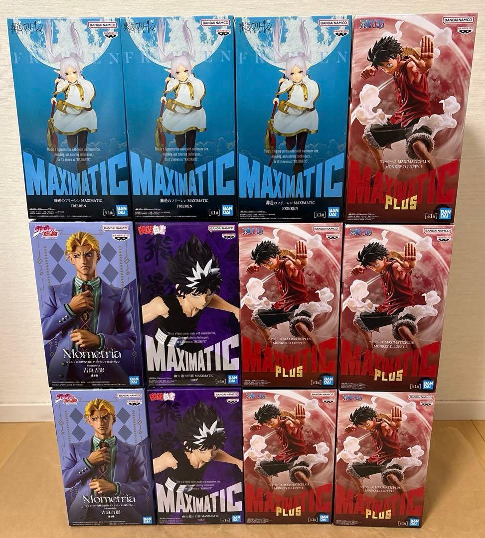 ワンピース 葬送のフリーレン 幽遊白書 ジョジョ フィギュア 12点