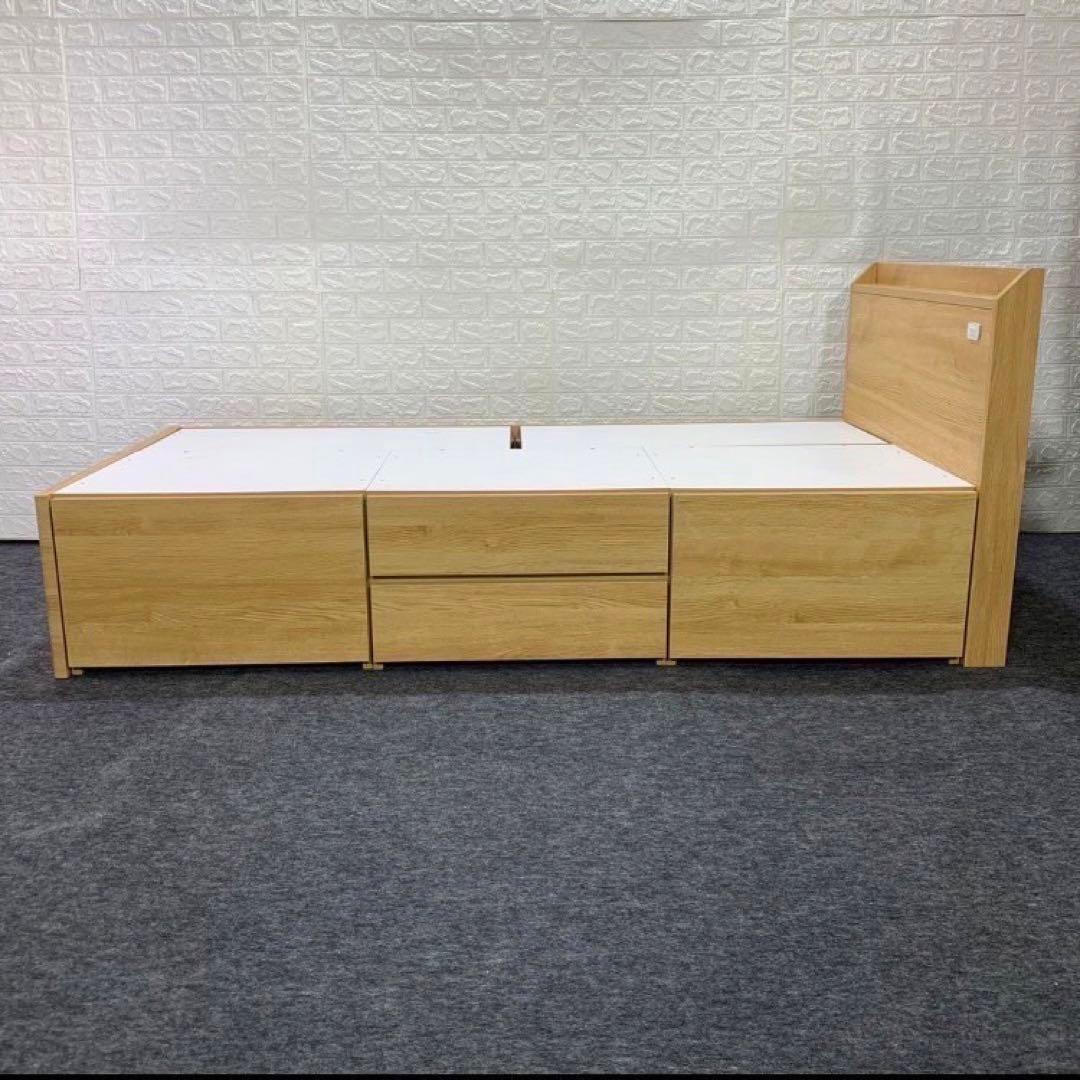 ニトリ ベッドフレーム ジオチェスト 収納 シングル 格安 d4212