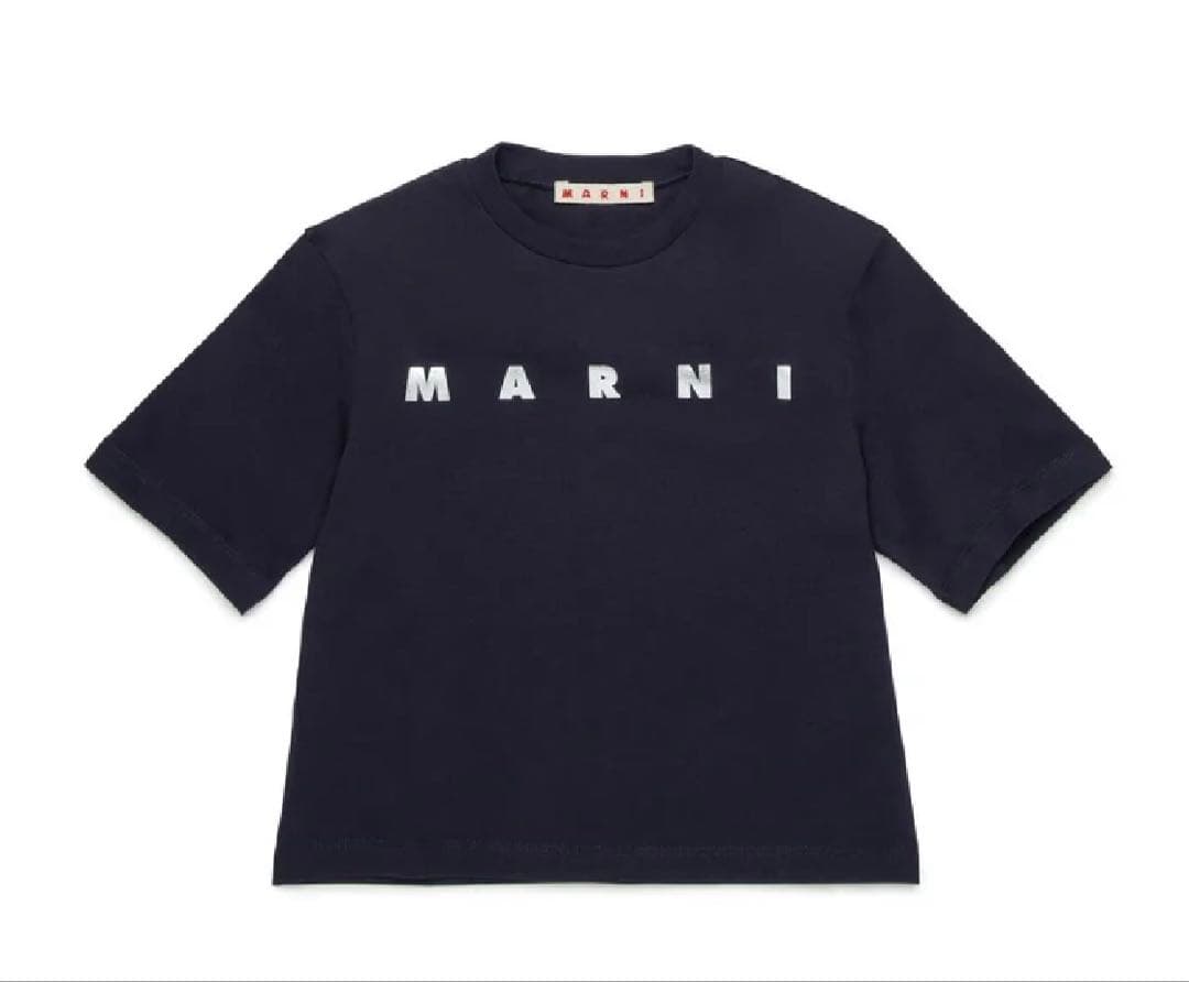 Marni マルニ　ロゴTシャツ　ネイビー