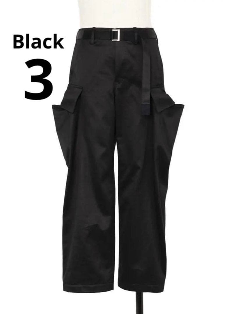 【コリラ】sacai CottonChinoPants ブラック チノパン