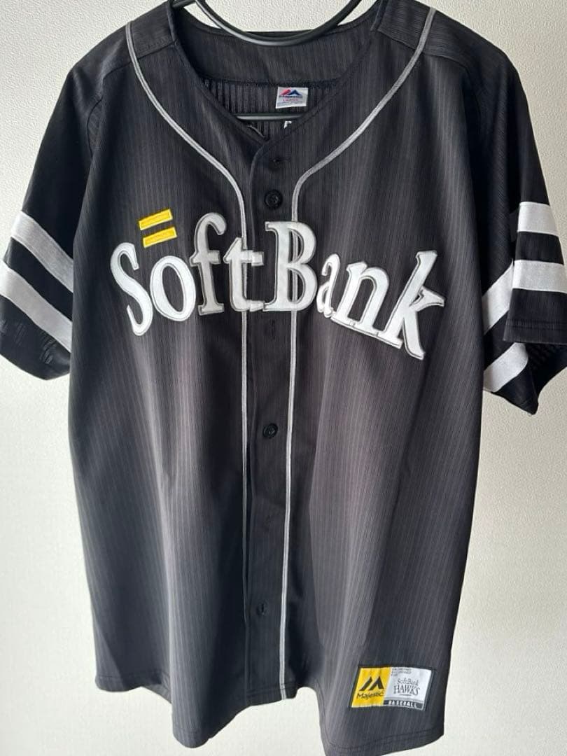 【美品】福岡ソフトバンクホークス 柳田悠岐 レプリカユニフォーム ビジター用