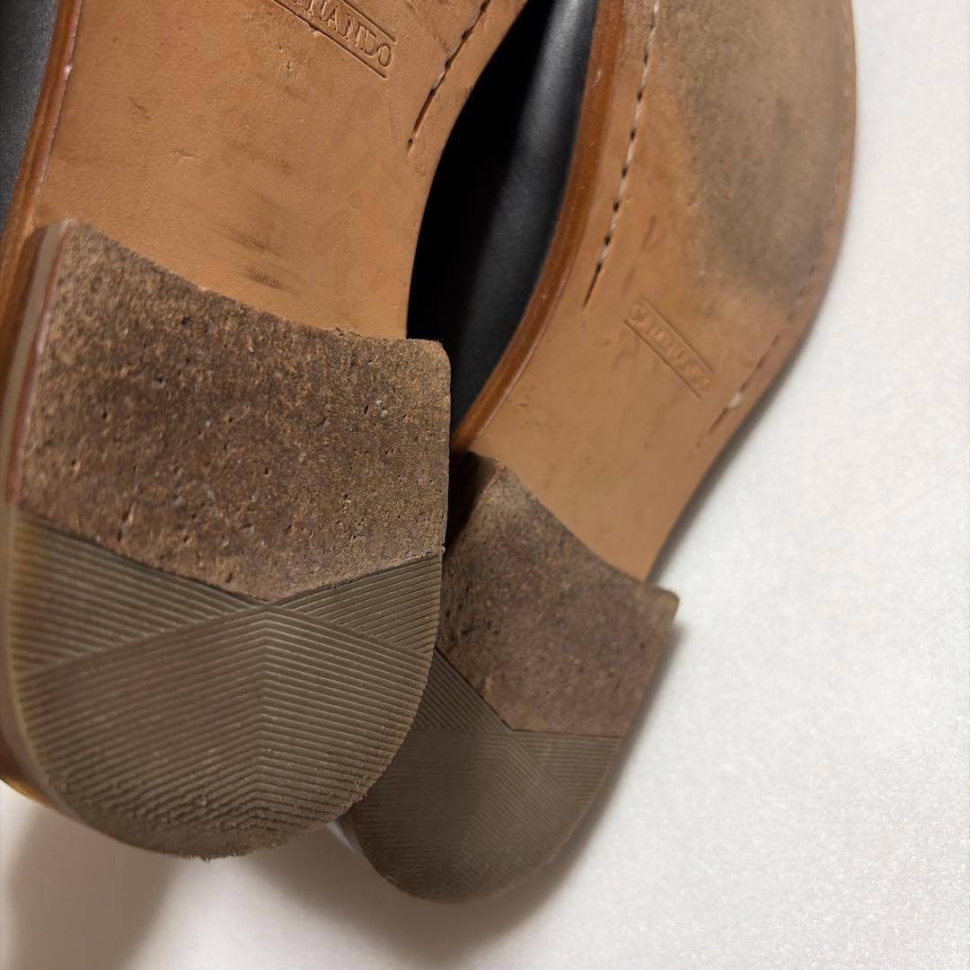 カミナンド CAMINANDO 27センチ　ブラック　レザーシューズ