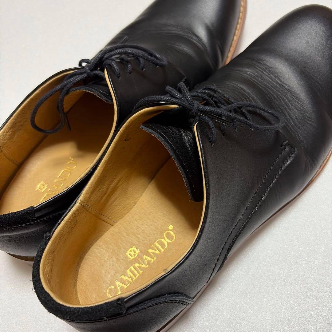 カミナンド CAMINANDO 27センチ　ブラック　レザーシューズ