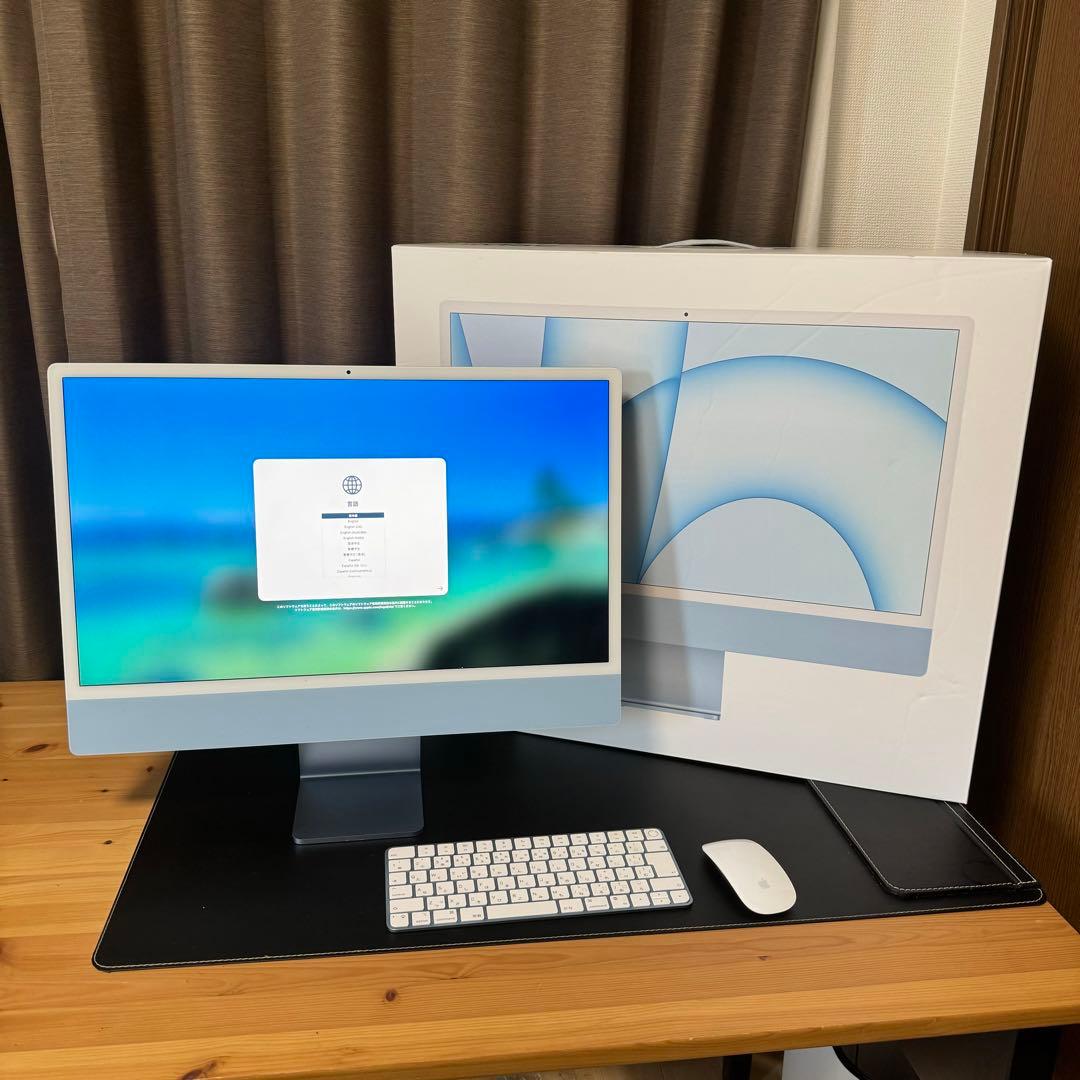 iMac M1 ブルー 動作確認済み 液晶問題無し