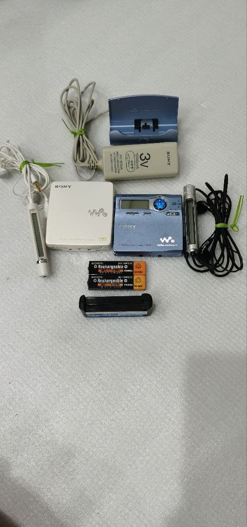 SONY MD WALKMAN MZ-R910 ブルー MZ-EH50 ホワイト