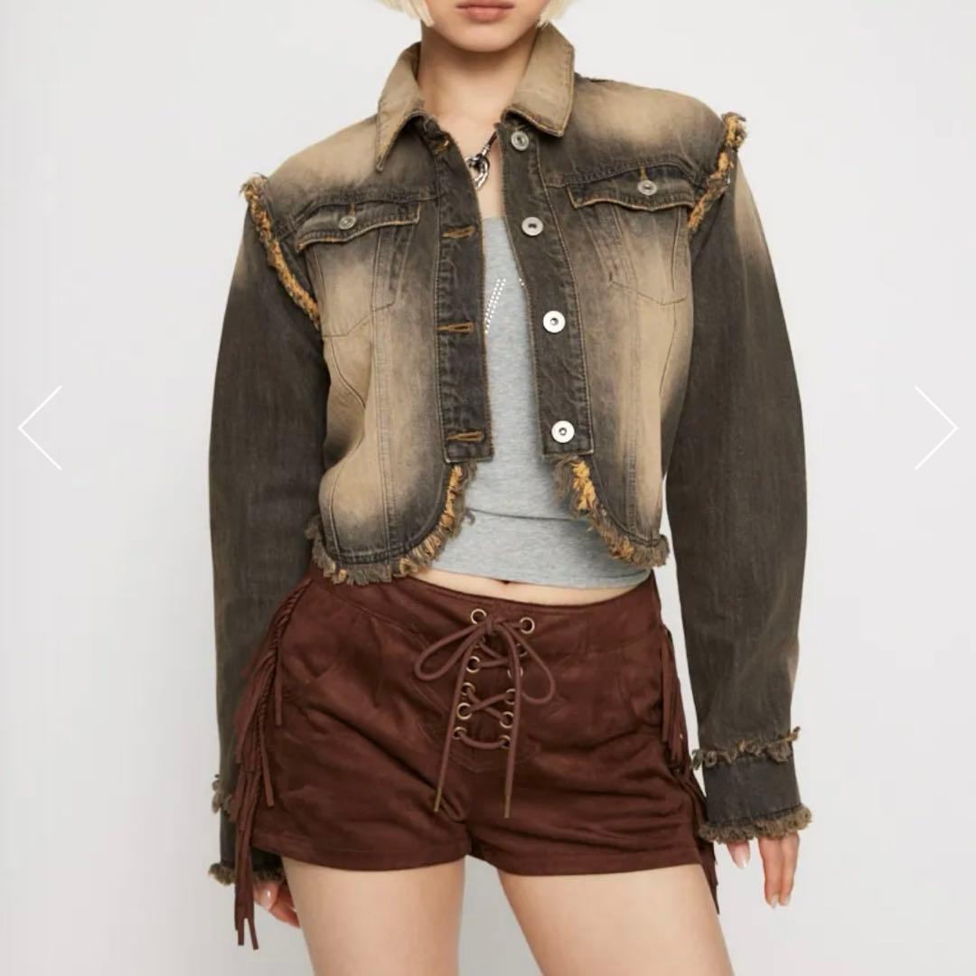 LAGUA GEM 再入荷待ちCUT OFF COMPACT デニムジャケット