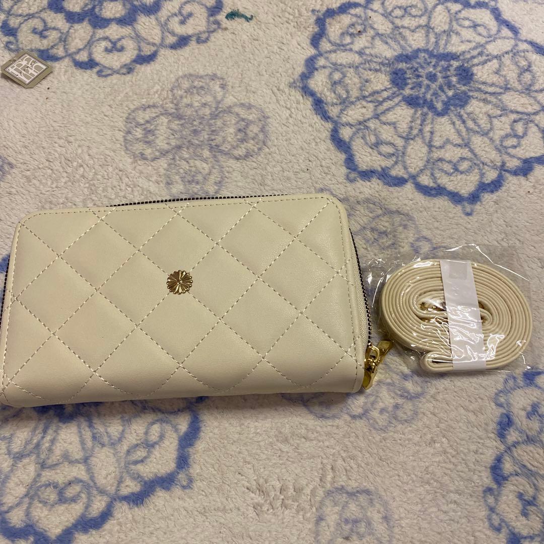 【新品未使用】菊の御紋入り　お財布ショルダー