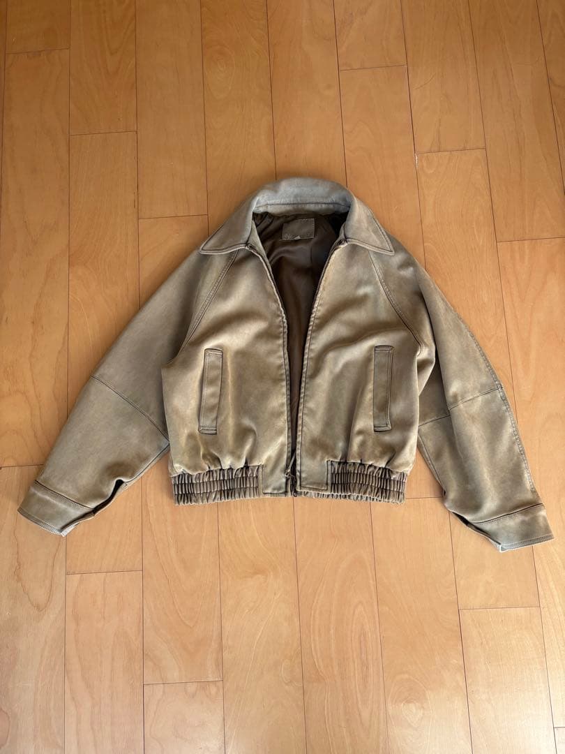 moussy マウジー suede gather スエードブルゾン