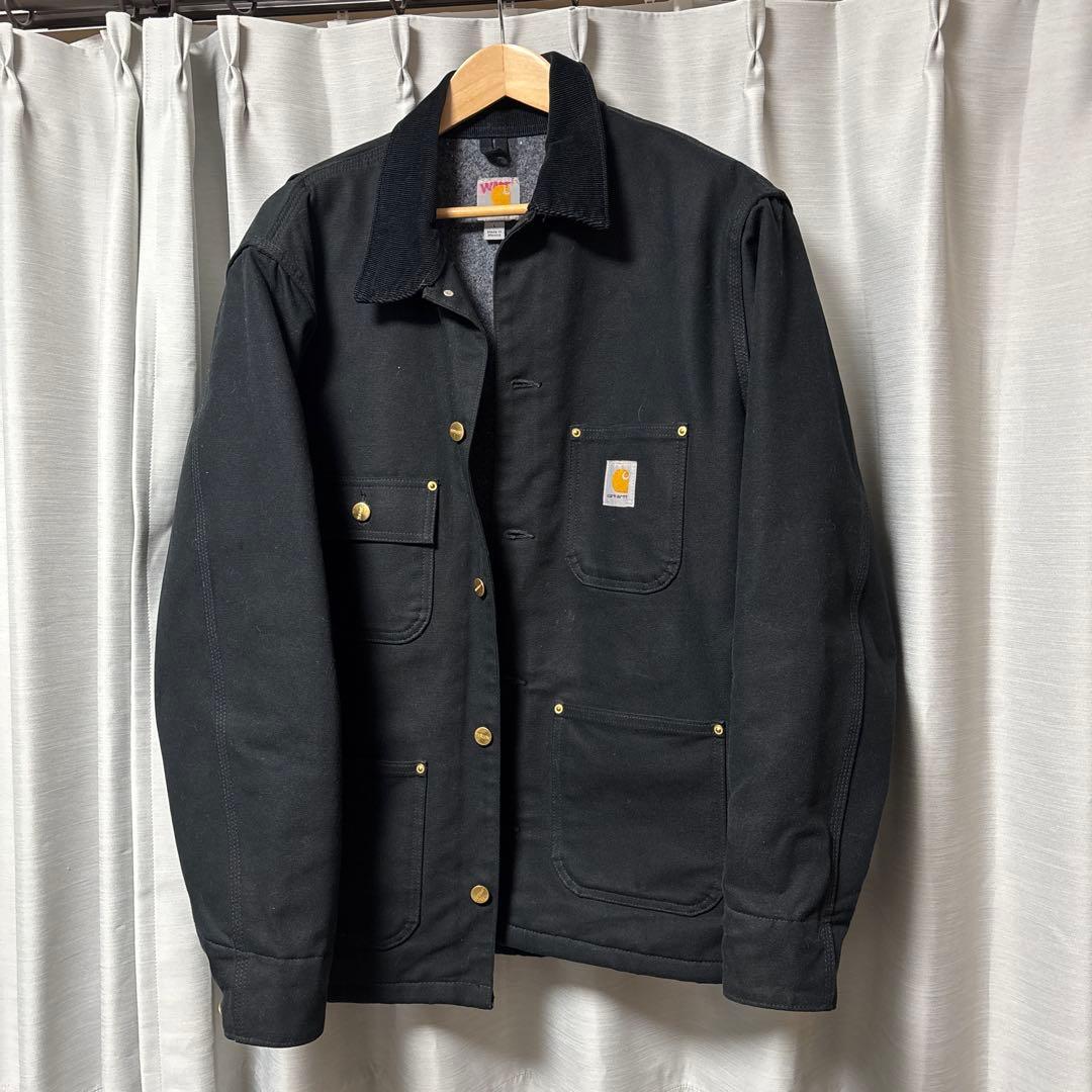 こ*ん様 Carhartt ミシガンチョアコート ブラックL 極美品 メキシコ製