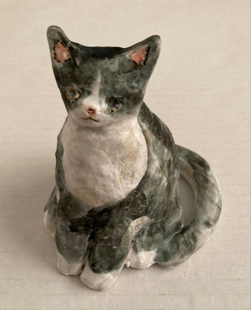 小菅幸子　人形　猫