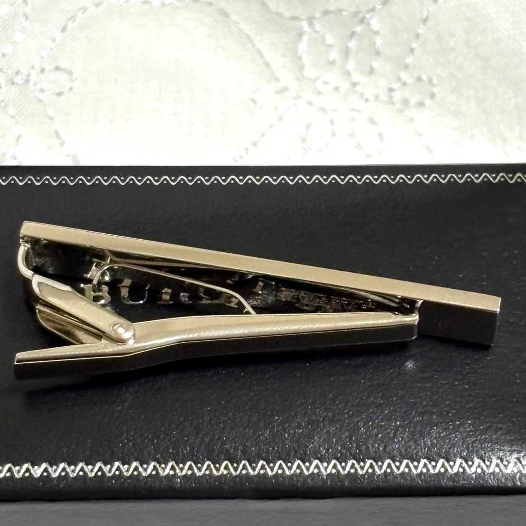 未使用級 バーバリーブラックレーベル ネクタイピン シルバー ノバチェック