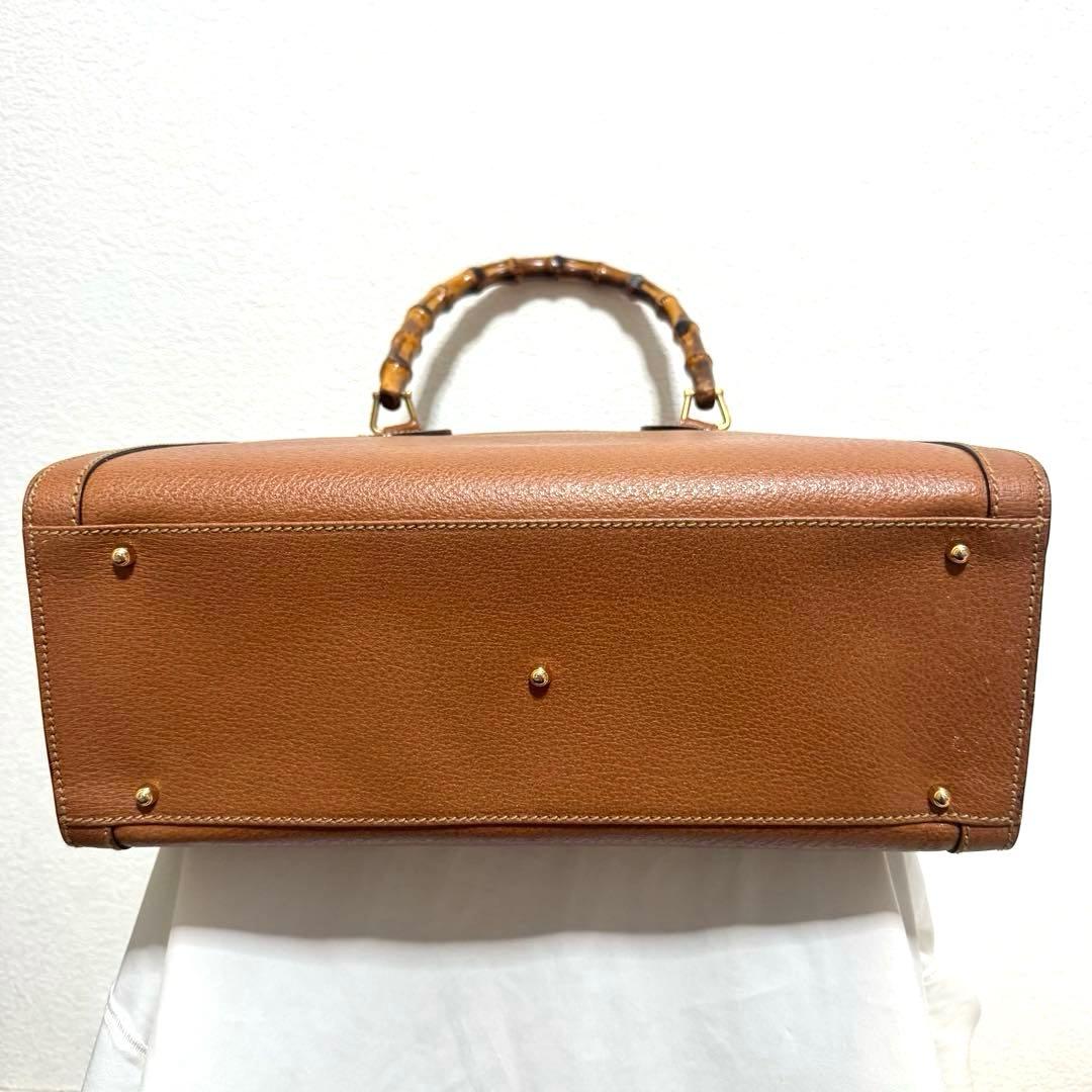GUCCI レトロ ハンドバッグ バンブーハンドル 90s
