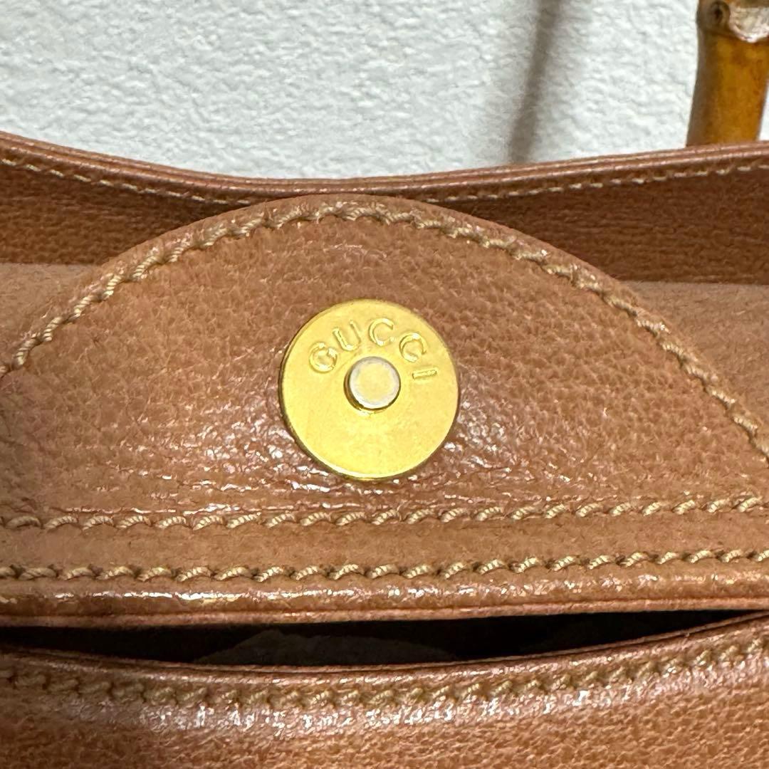 GUCCI レトロ ハンドバッグ バンブーハンドル 90s