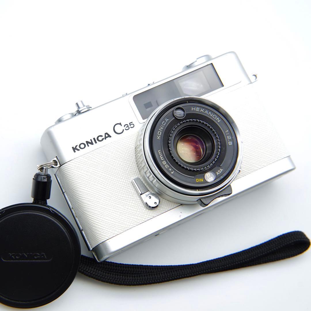 【清掃・動作確認済み＊革張り替え＊試写あり】人気！Konica C35