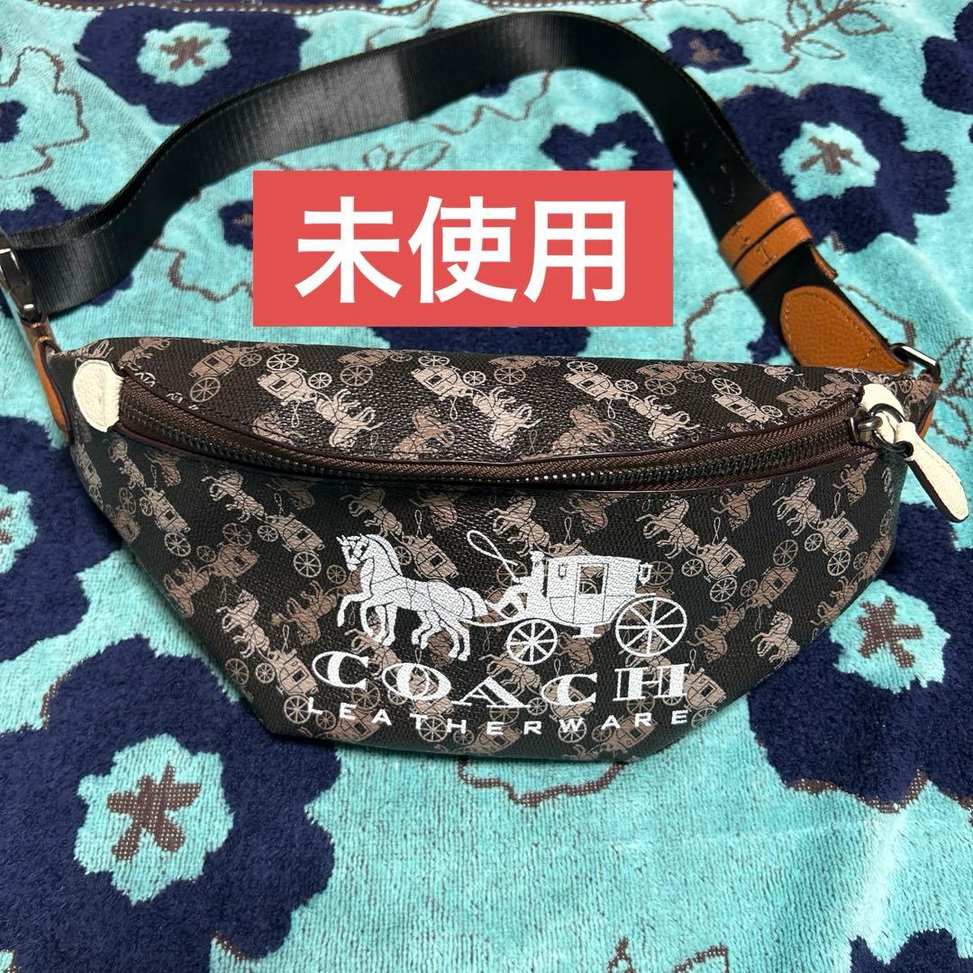 COACH ボディバッグ ウエストポーチ ブラウン
