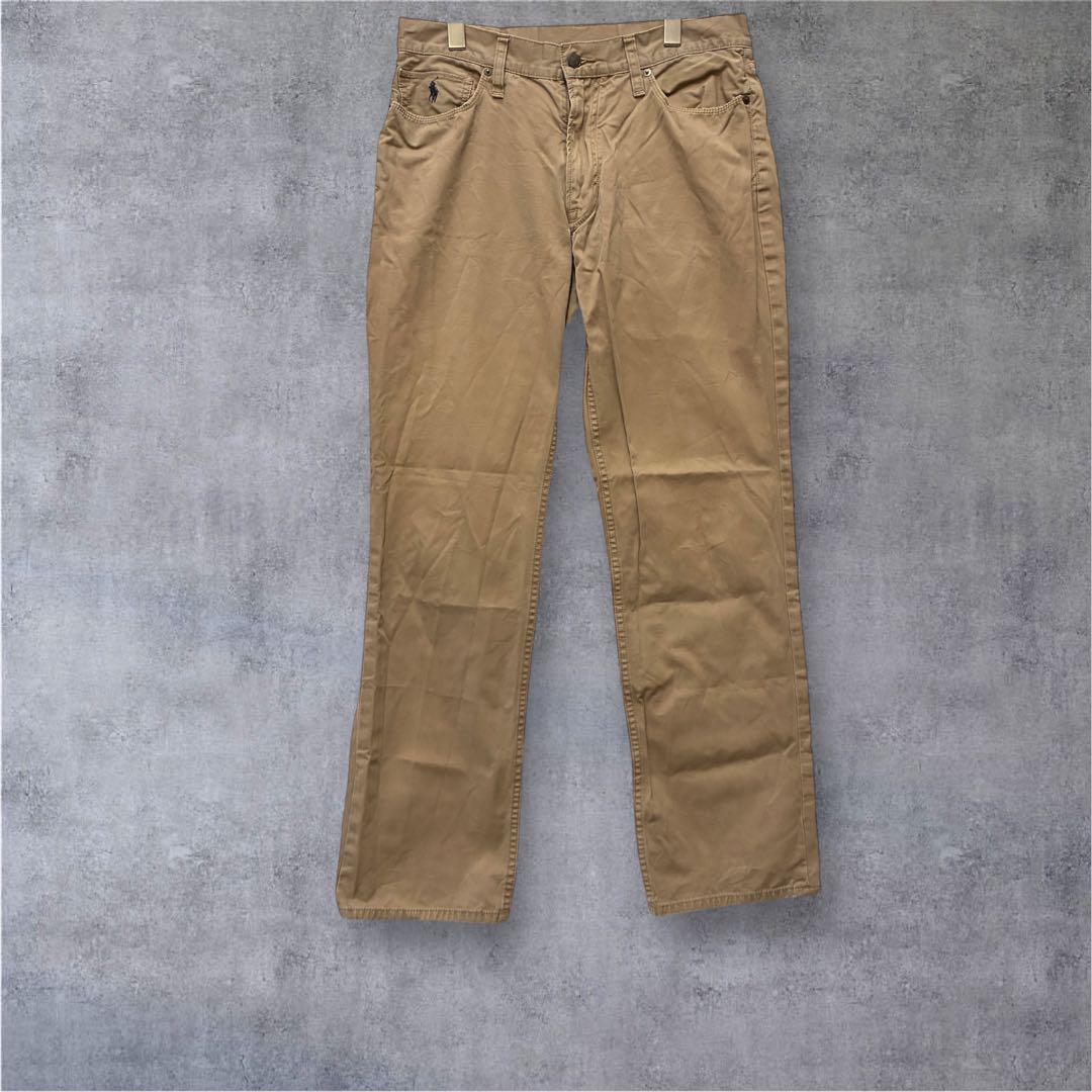 【ポロ　ラルフローレン】チノパン　ベージュ　33/32 175/86A