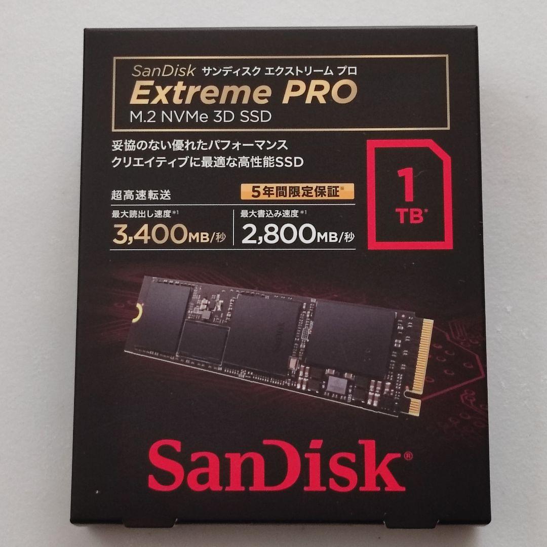 内蔵型SSD 1TB M.2 SSD Sandisk Extreme PRO