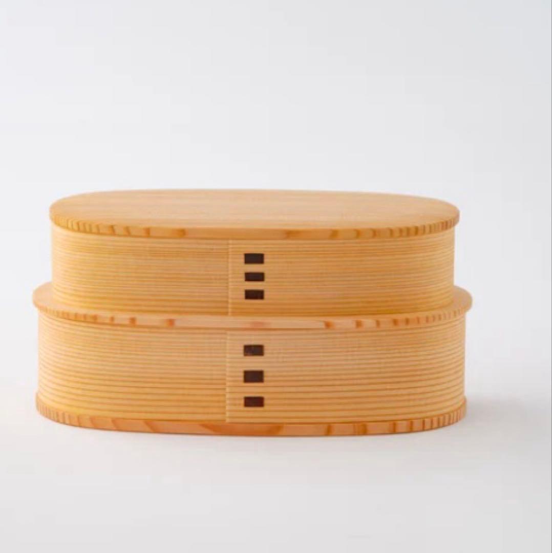 大館工芸社　曲げわっぱ　 やぐら2段 【新品未使用】