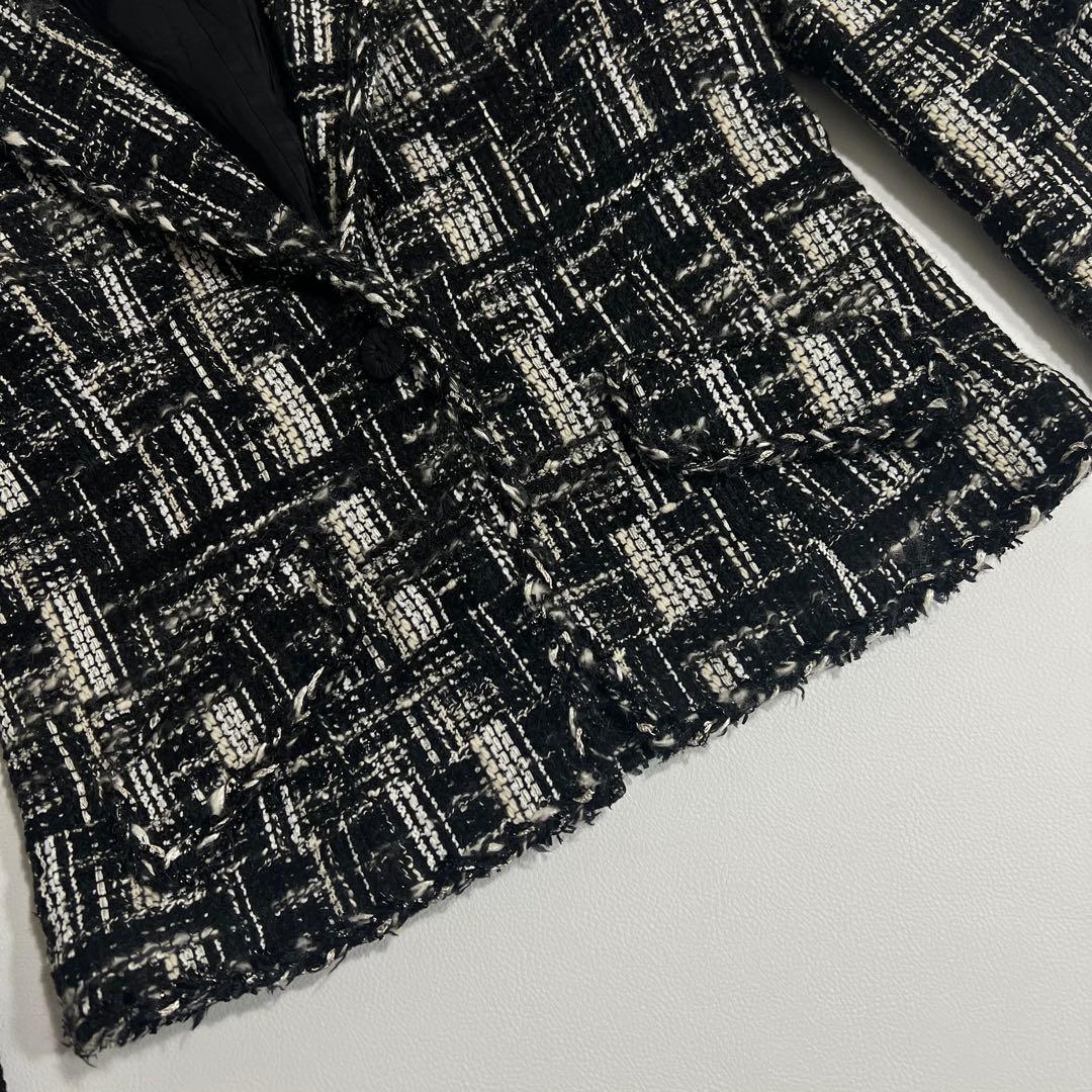 良品　Rene ルネ　ツイードジャケット　TISSUE社製生地　フォーマル　36