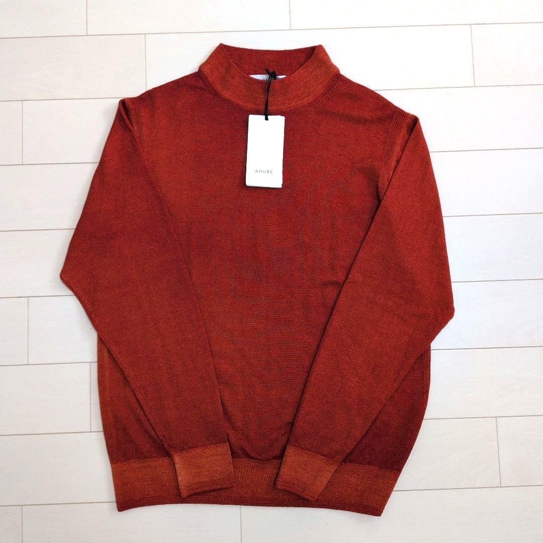 【未使用】AOURE/アウール NEVE モックネックニット ウール L