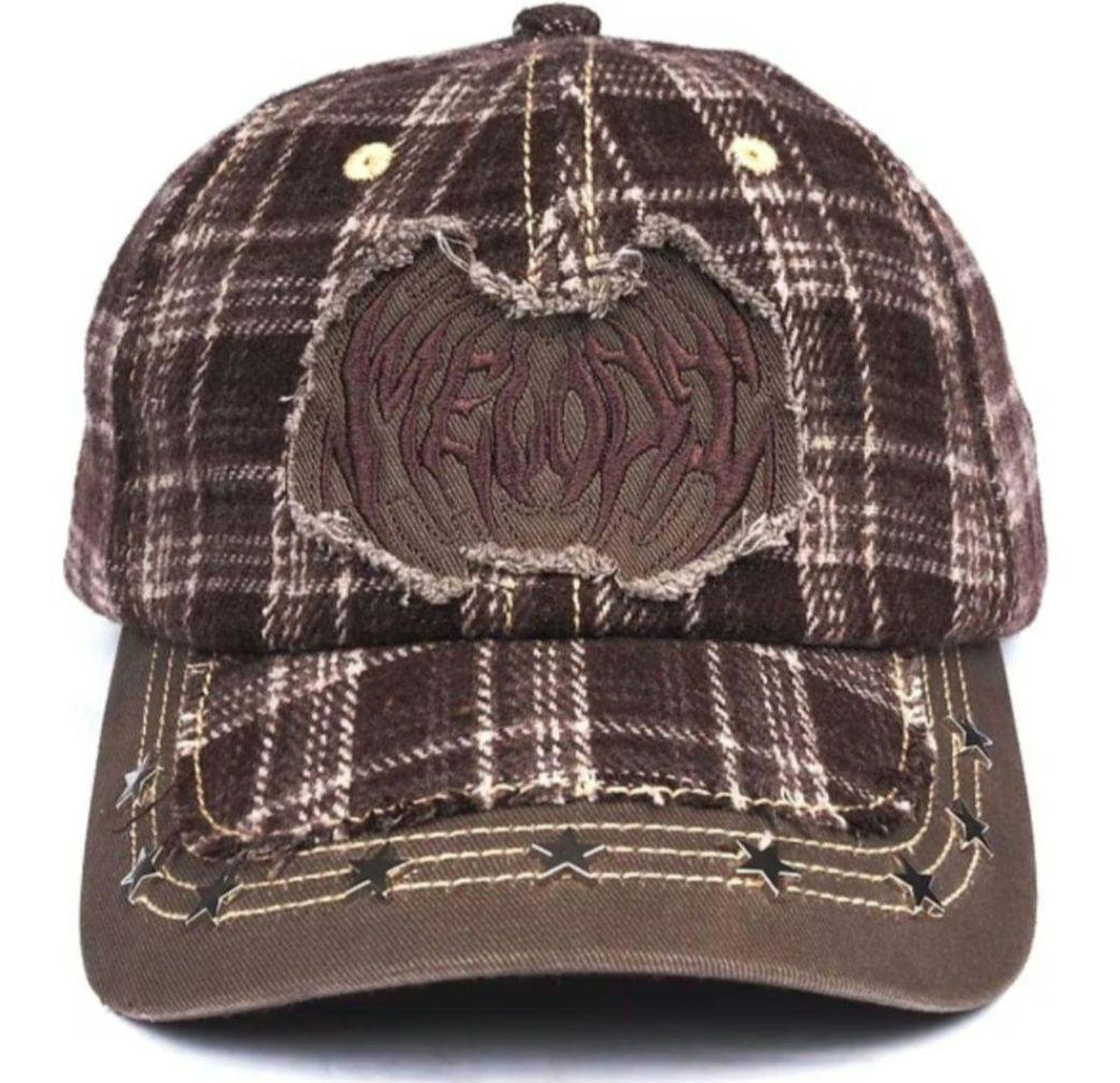 帽子 YUME EC Melodi BROWN PLAID STAR CAP