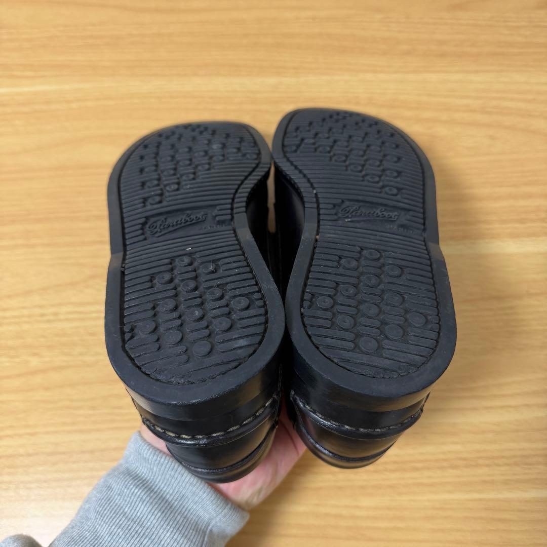 パラブーツ　バース　9サイズ　ブラック　レザー　デッキシューズ