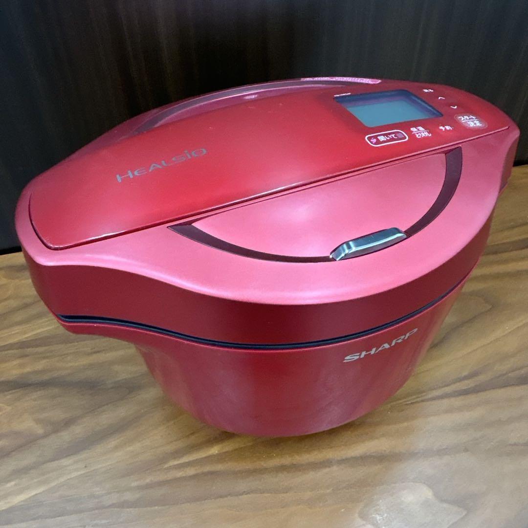 SHARP HEALSIO 電気圧力鍋 2.4L レッド